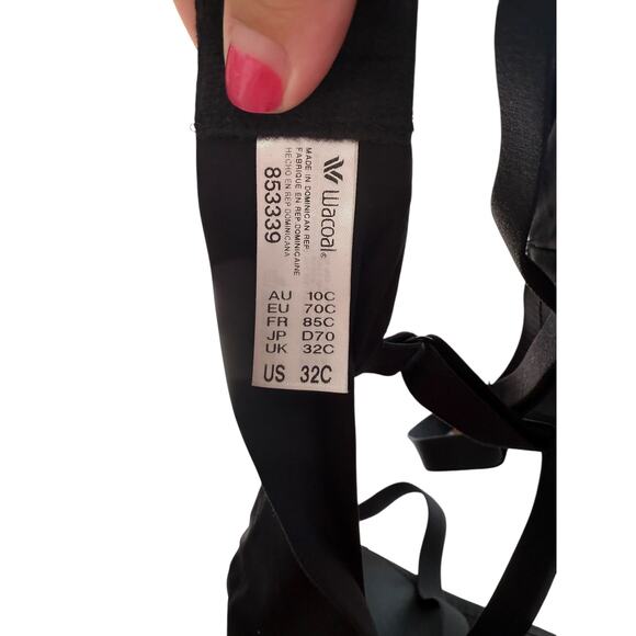 Wacoal Women's Black Comfort First Seamless Underwire T-Shirt Bra Size 32 C - Picture 5 of 5